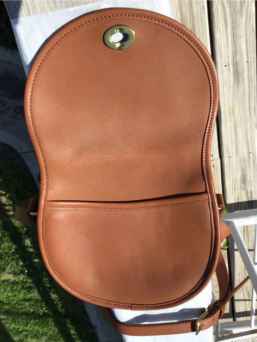 Vintage Coach British Tan Watson Crossbody Bag 9981 - Picture 3 of 15
